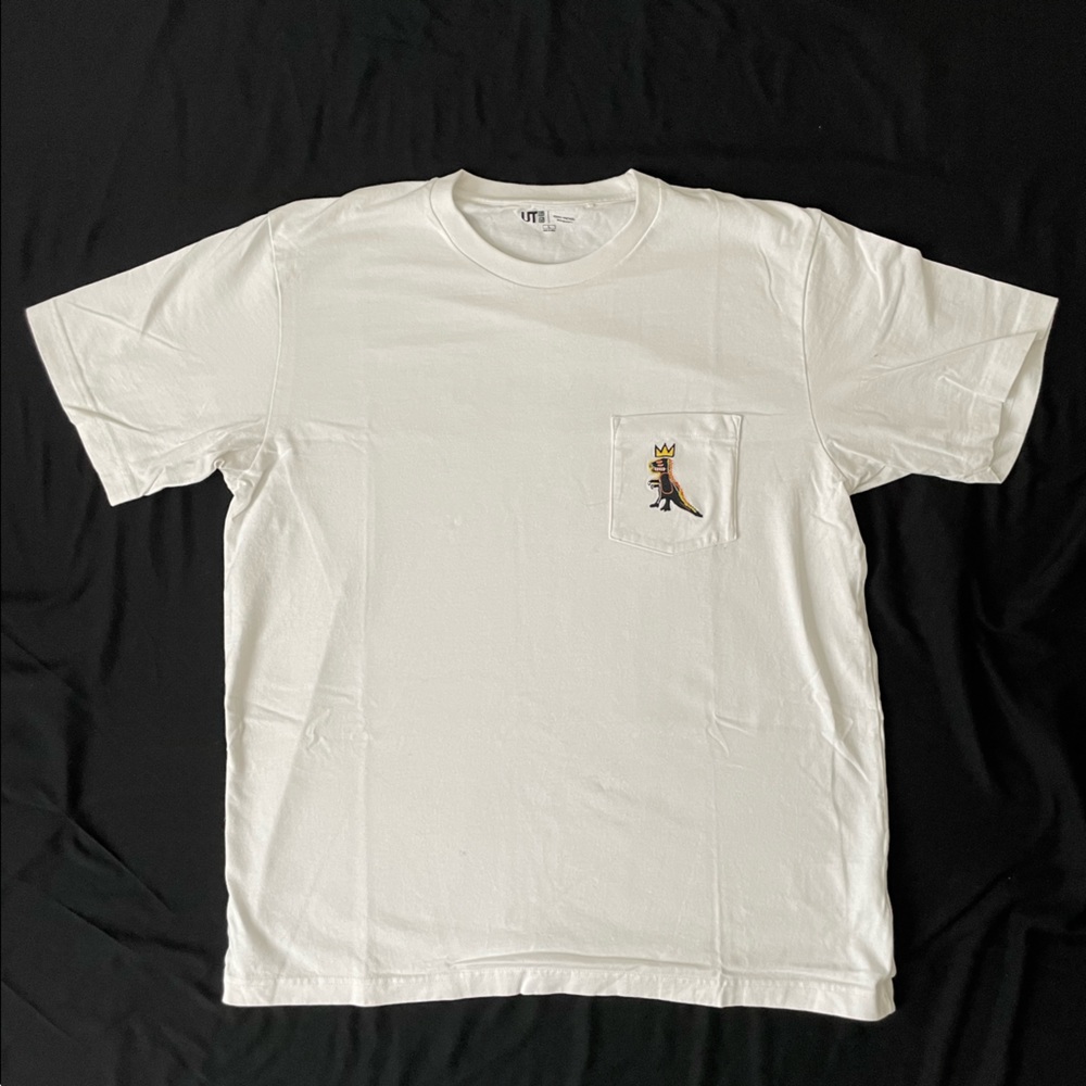 *NEW* White Jean-Michel Basquiat Uniqlo Pocket T shirt